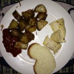 dinner-potatoes-chicken-sourdough-bread