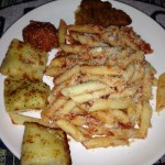 dinner-rigatoni-meatball-chicken-little-caesars-italian-cheese-bread