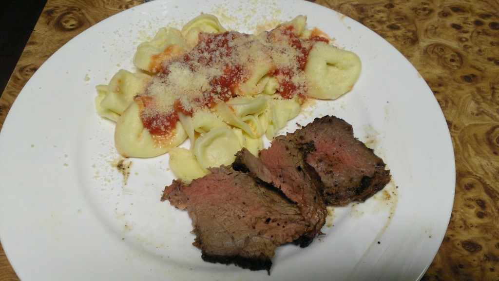 dinner-tri-tip-cheese-tortellini