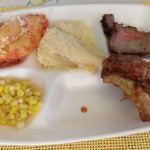 stuffed-shells-tri-tip-steak-corn-bbq-ribs